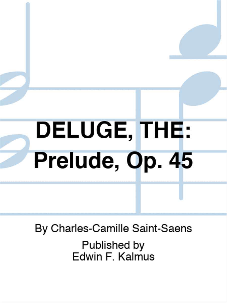 DELUGE, THE: Prelude, Op. 45 Violin Solo scores gallery preview page 1