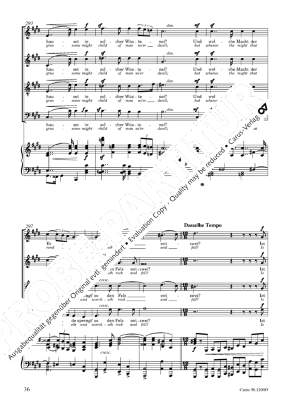 Christoforus + Das Tochterlein des Jairus (Gesamtausgabe, Bd. 9) 4-Part scores gallery preview page 37