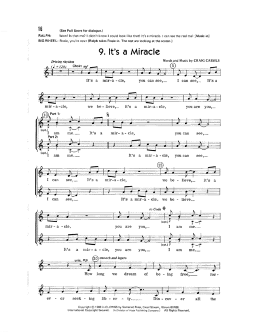 Clowns Clowns Choir scores gallery preview page 18