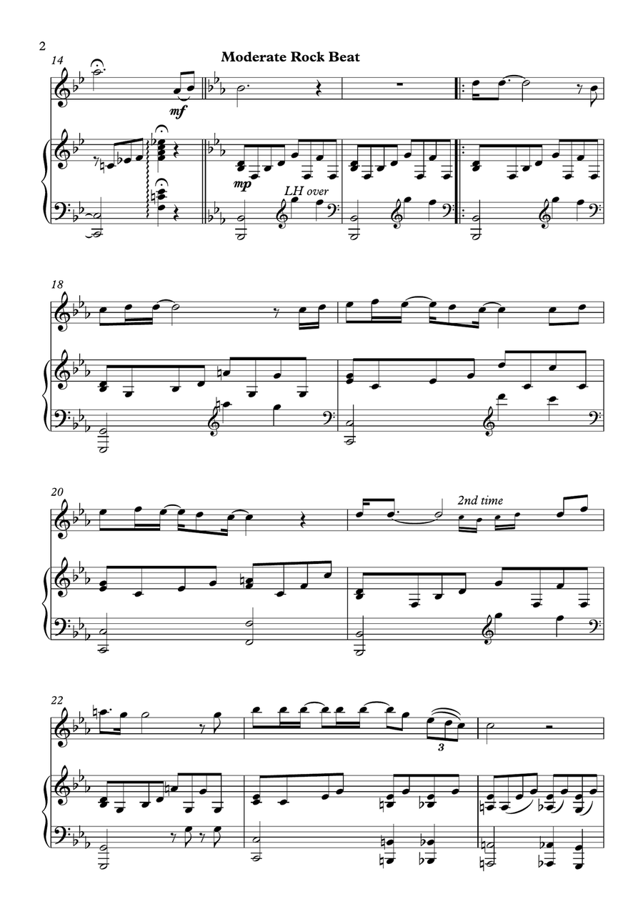 Bohemian Rhapsody Flute Solo scores gallery preview page 2