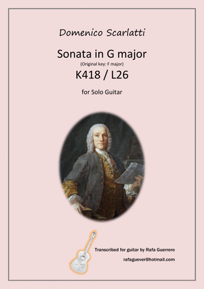 Book cover for Sonata K418 / L26