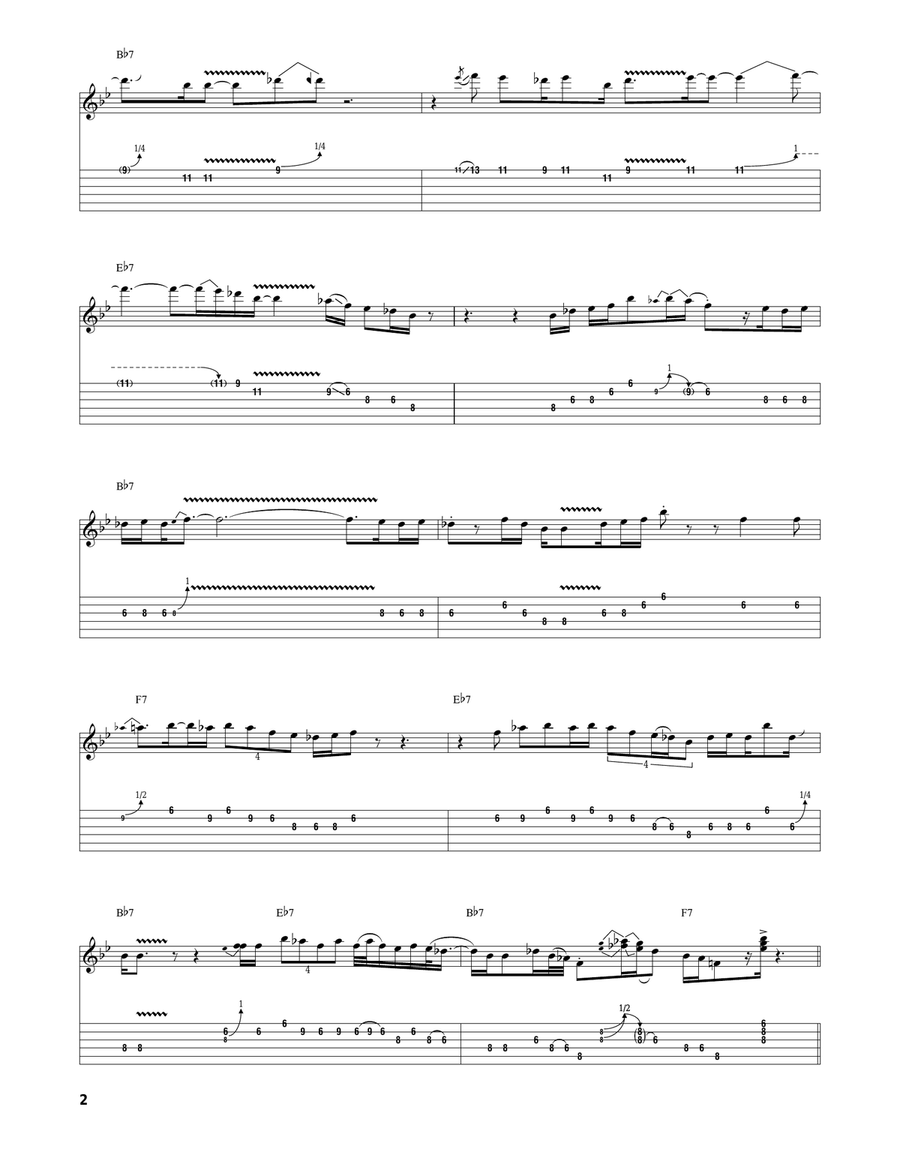 Dengue Woman Blues Acoustic Guitar scores gallery preview page 2