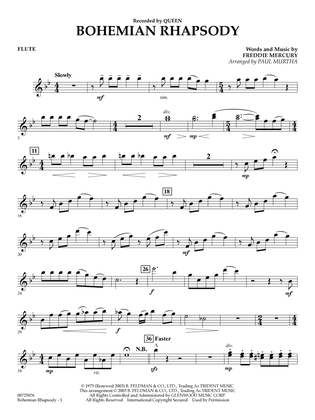 Bohemian Rhapsody (arr. Paul Murtha) - Flute