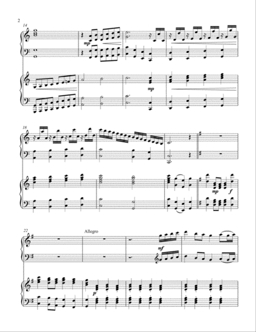 Rejoice! (2 piano duet) 2 Pianos, 4-Hands scores gallery preview page 3