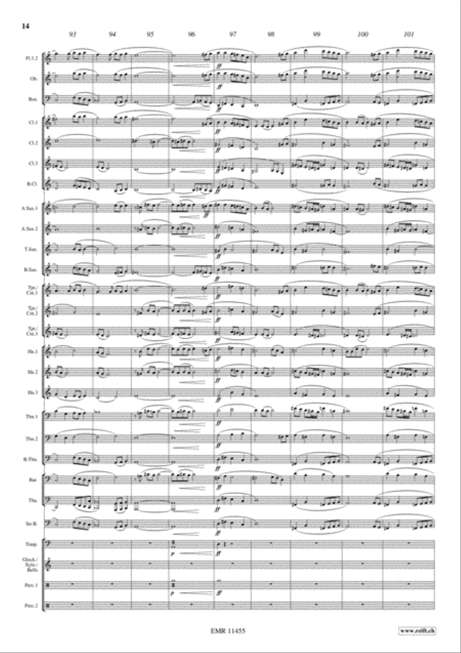 Ben Hur Suite Concert Band scores gallery preview page 15