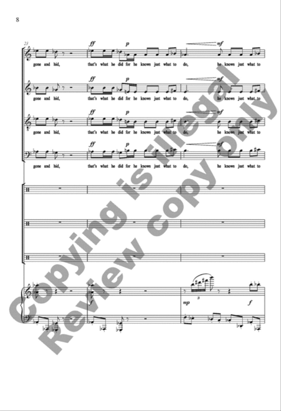 The Settling Years 4-Part scores gallery preview page 8