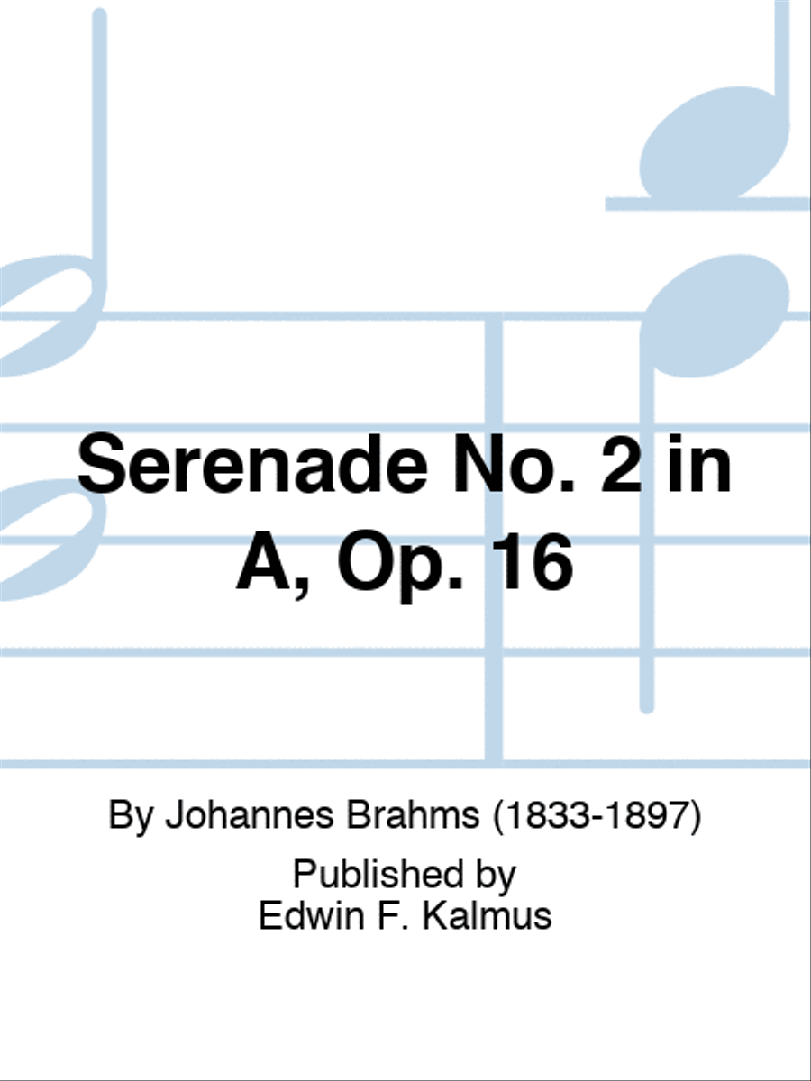 Serenade No. 2 in A, Op. 16 Set of Parts scores gallery preview page 1