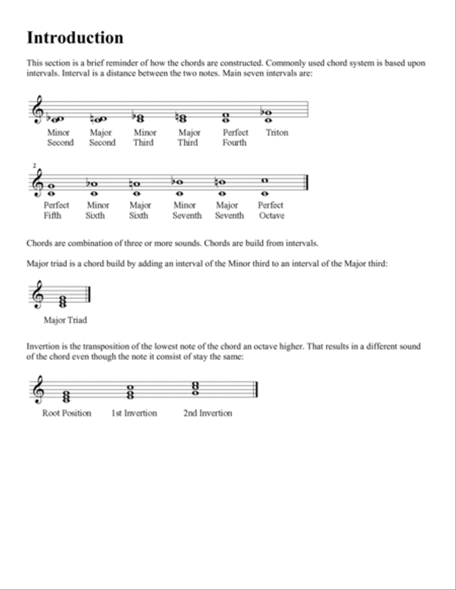 Jazz Hanon Chords for Jazz and Popular Music