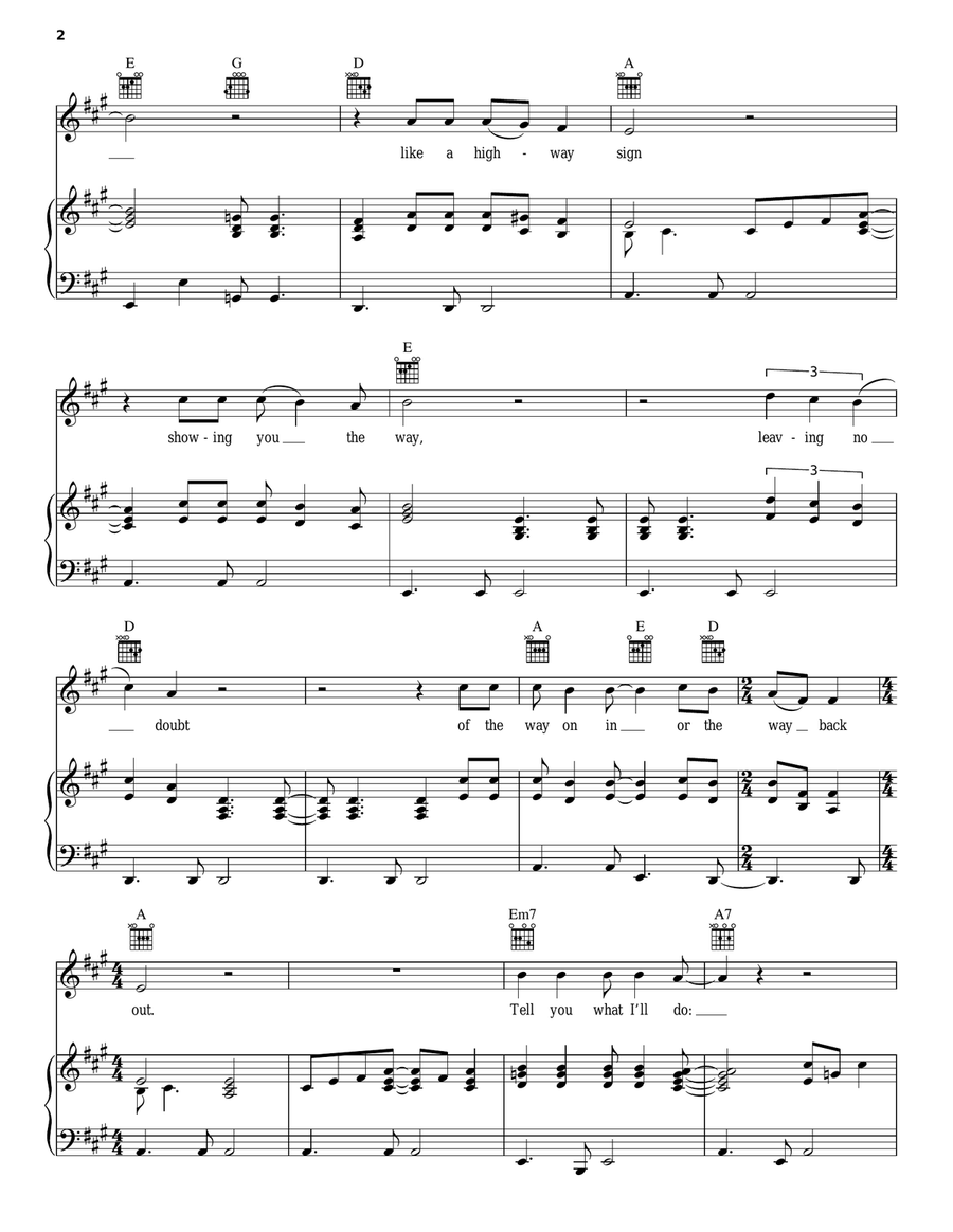 Till The Morning Comes Till The Morning Comes Piano, Vocal, Guitar scores gallery preview page 2