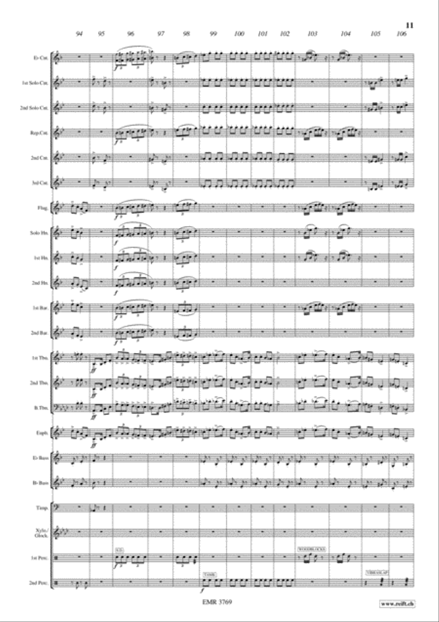 Stephen Foster Medley Stephen Foster Medley Brass Band scores gallery preview page 12