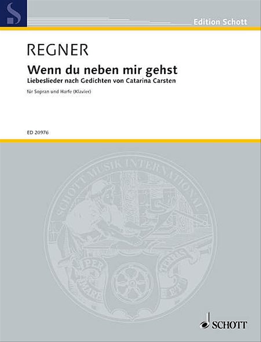 Wenn Du Neben Mir Gehst Score For Soprano & Harp In German Harp scores gallery preview page 1