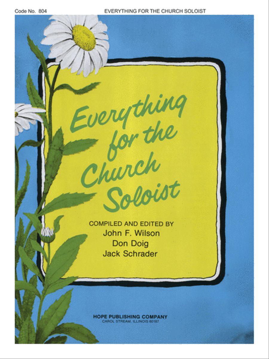 Everything for the Church Soloist Piano, Vocal, Guitar scores gallery preview page 1