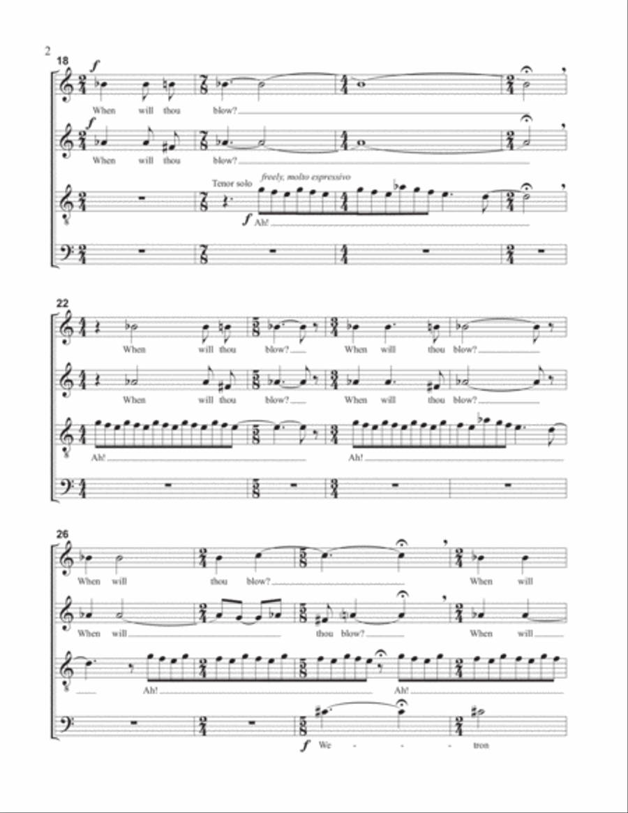 Westron Wind Westron Wind 4-Part scores gallery preview page 4