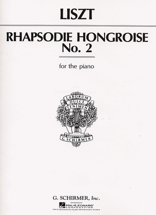 Book cover for RHAPSODIE HONGROISE NO2 HUNGARIAN RHAPSODY PIANO EASIER ARRANGEMENT