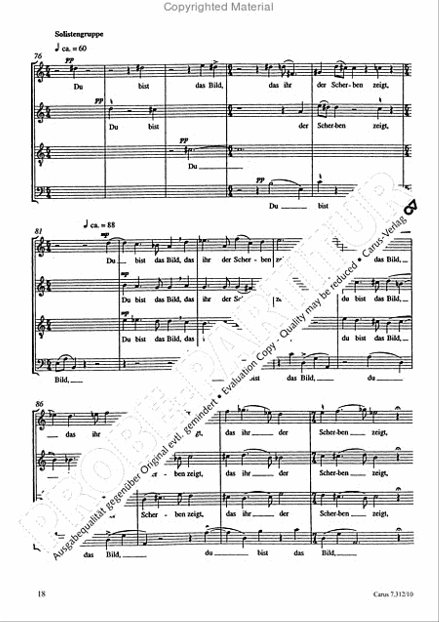 Variationen mit Celan-Gedichten III 4-Part scores gallery preview page 19