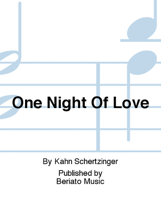 Book cover for One Night Of Love