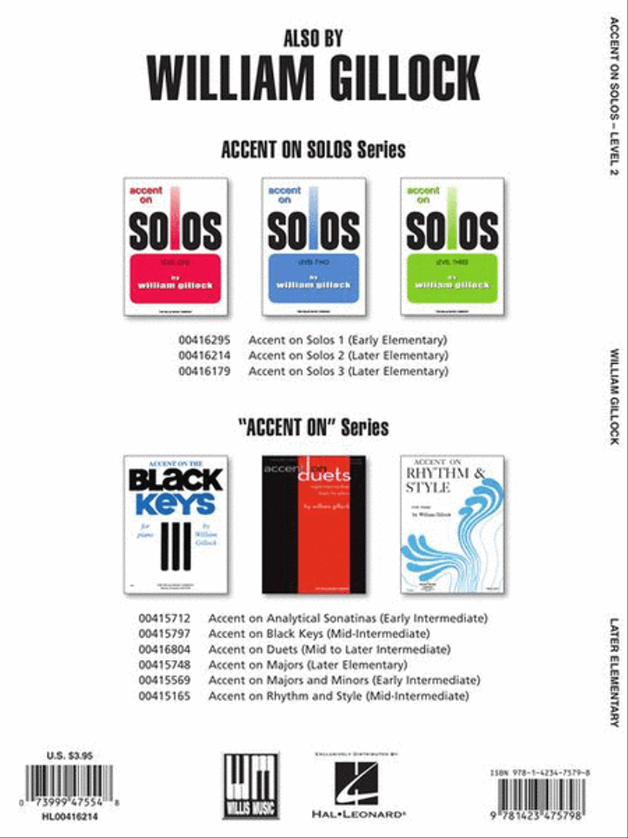 Accent on Solos Book 2 Piano Method scores gallery preview page 7