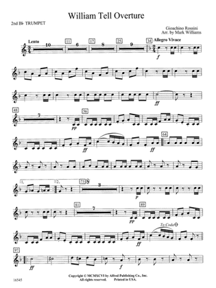 William Tell Overture: 2nd B-flat Trumpet