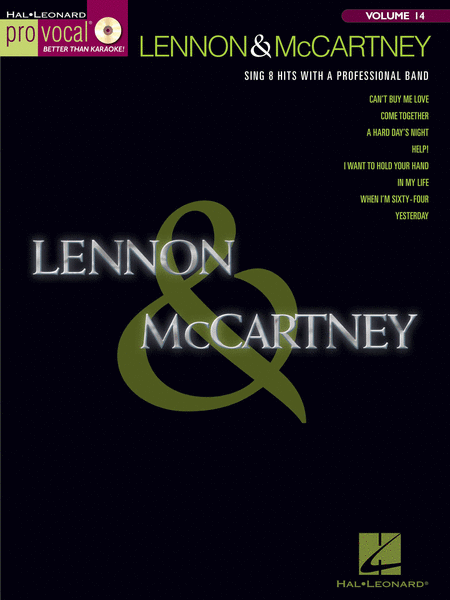 Lennon and McCartney (Pro Vocal Series Volume 14)