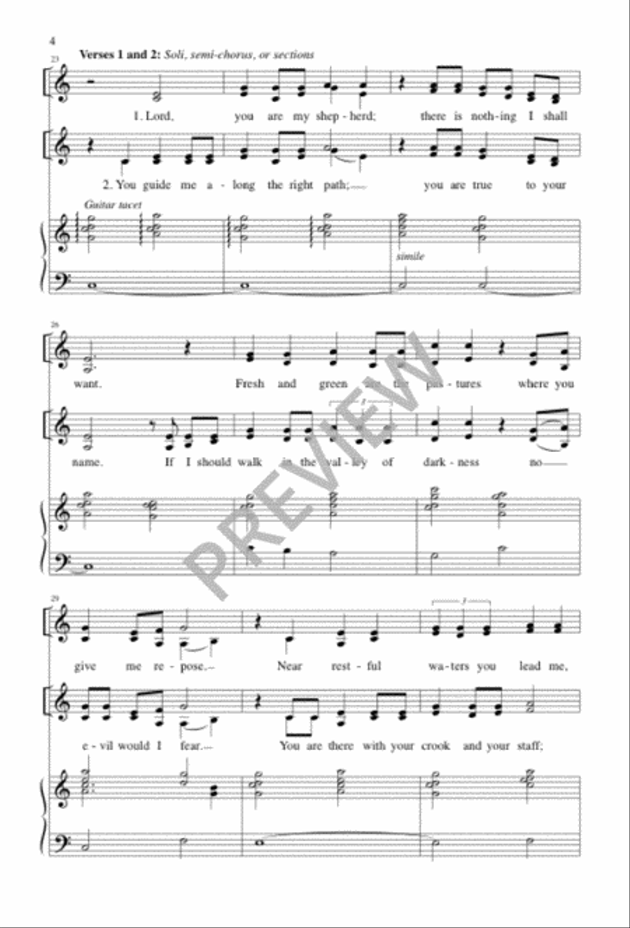 Heart of a Shepherd 3-Part scores gallery preview page 4