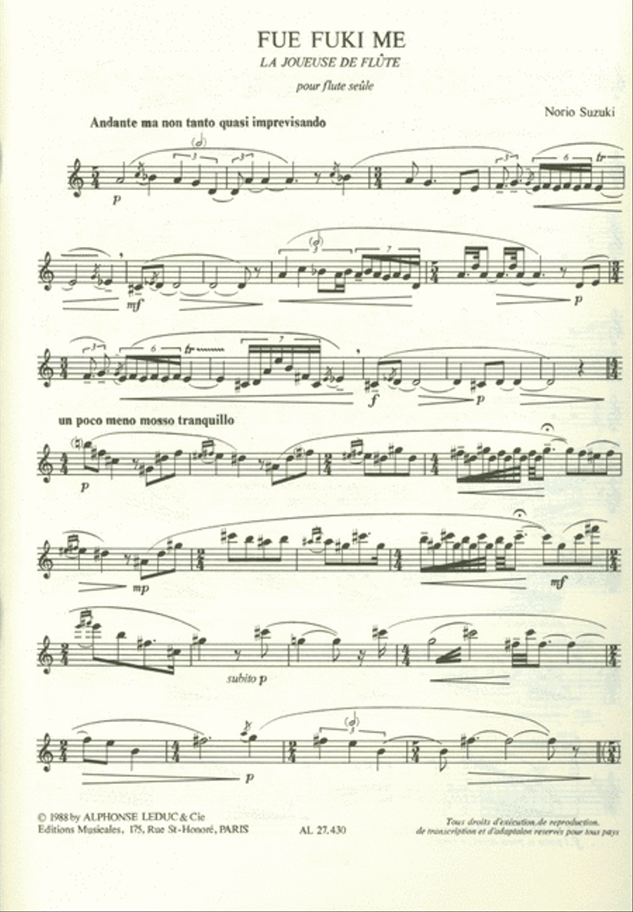 <br>Sheet music extract