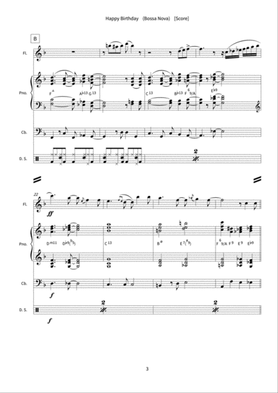Happy Birthday Orchestra scores gallery preview page 5