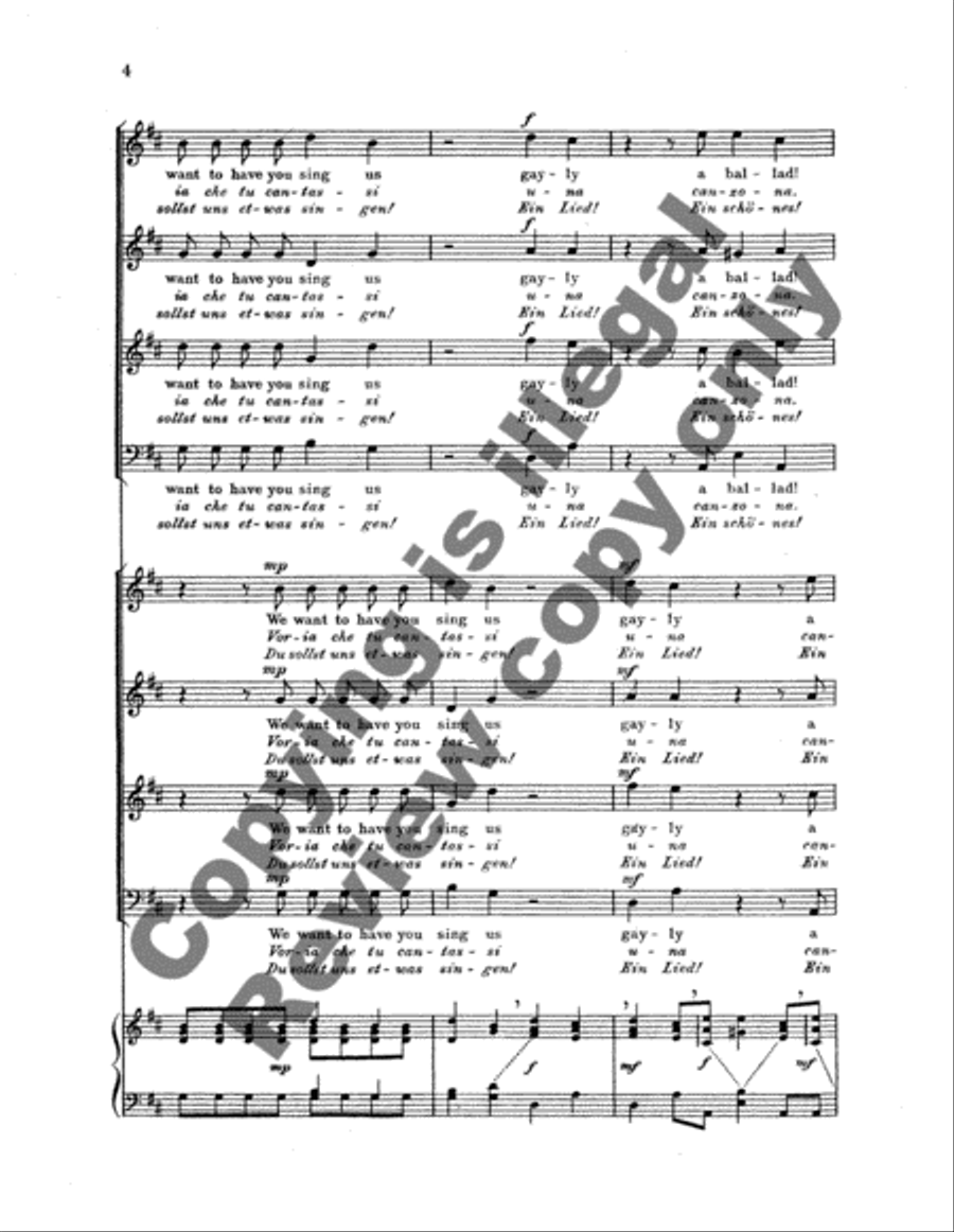 Echo-Song 4-Part scores gallery preview page 6