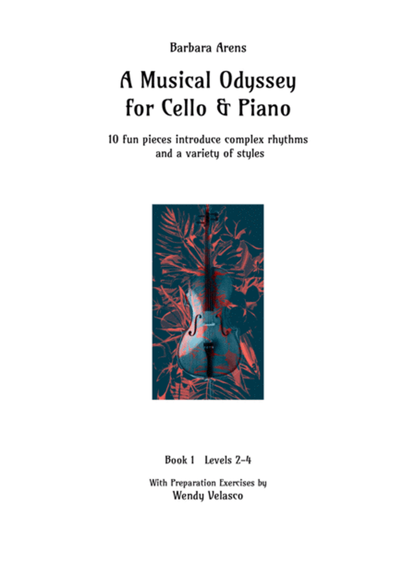 A Musical Odyssey for Cello & Piano - 10 fun pieces introduce complex rhythms and a variety of style image number null