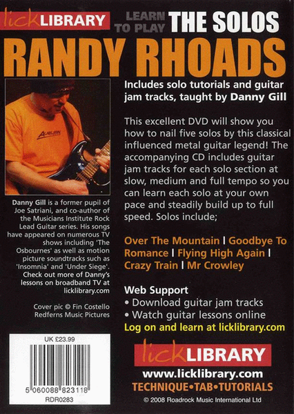 Learn To Play Randy Rhoads - The Solos