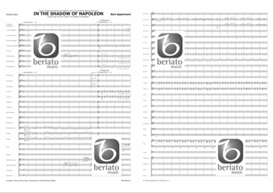 In the Shadow of Napoleon Fanfare Band scores gallery preview page 2