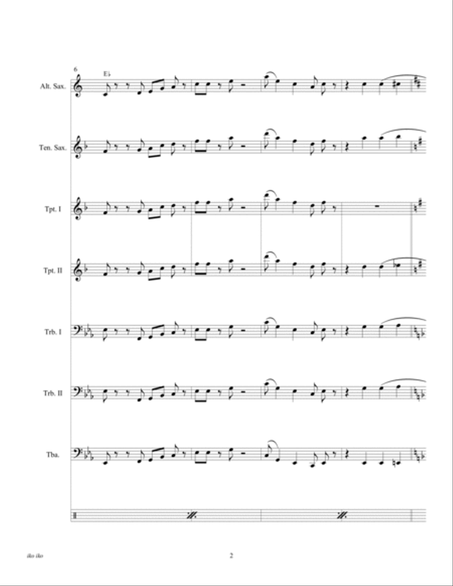 Iko Iko Jazz Ensemble scores gallery preview page 4