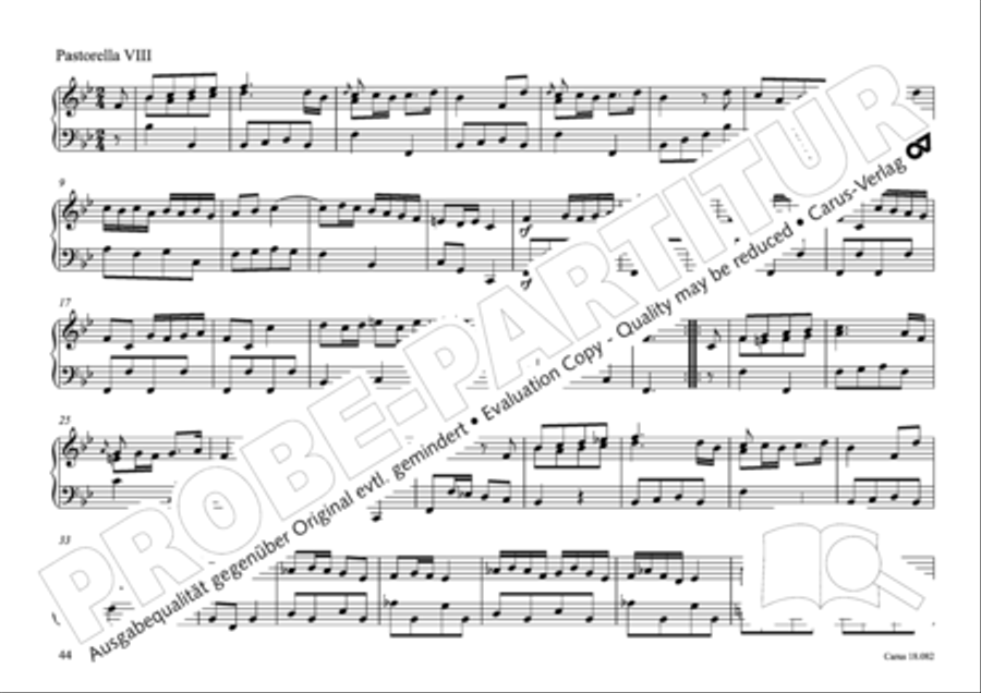 Pastoral music for organ, vol. 2: Germany, Bohemia, Austria, South Tyrol Organ Solo scores gallery preview page 45