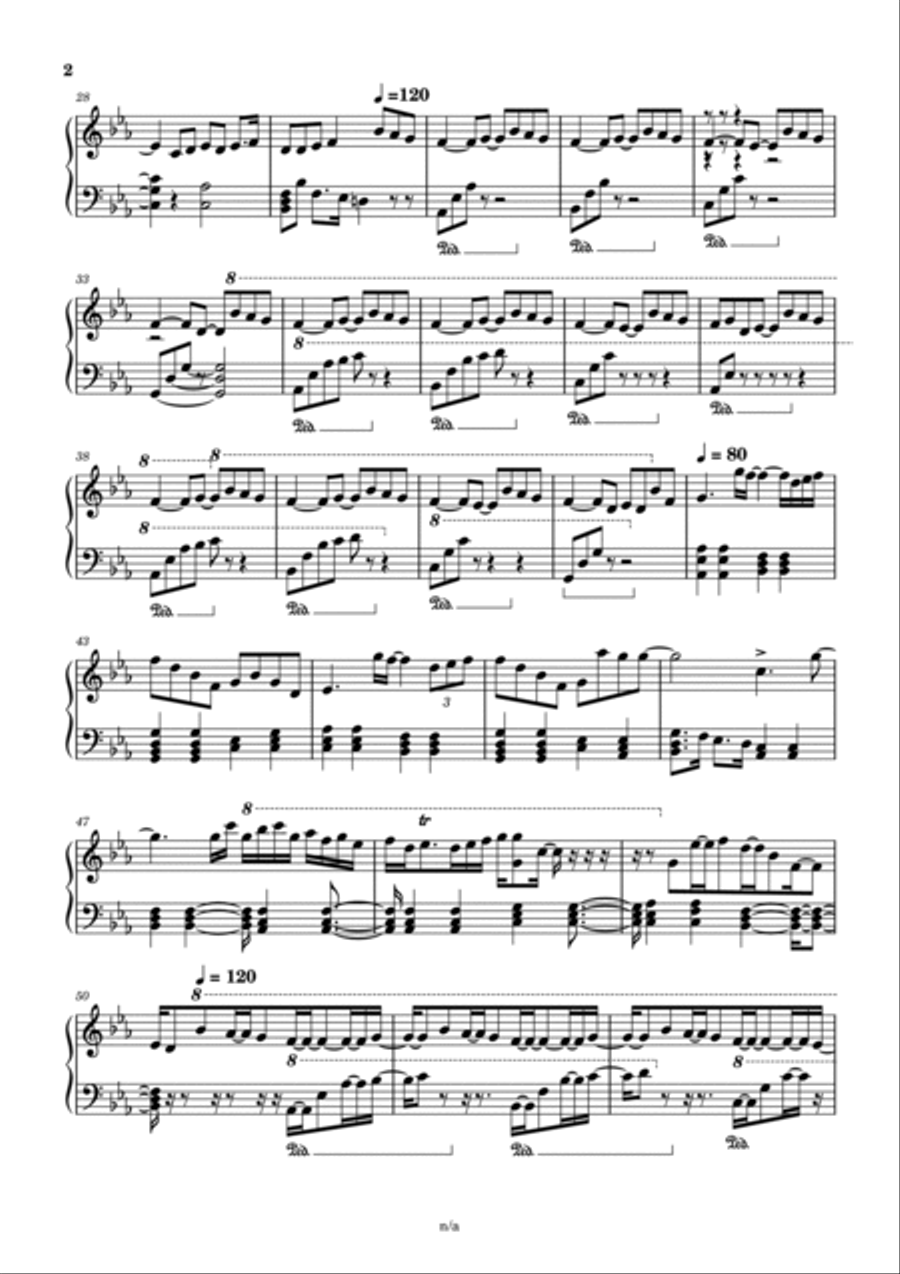 stroll:evening Piano Solo scores gallery preview page 2