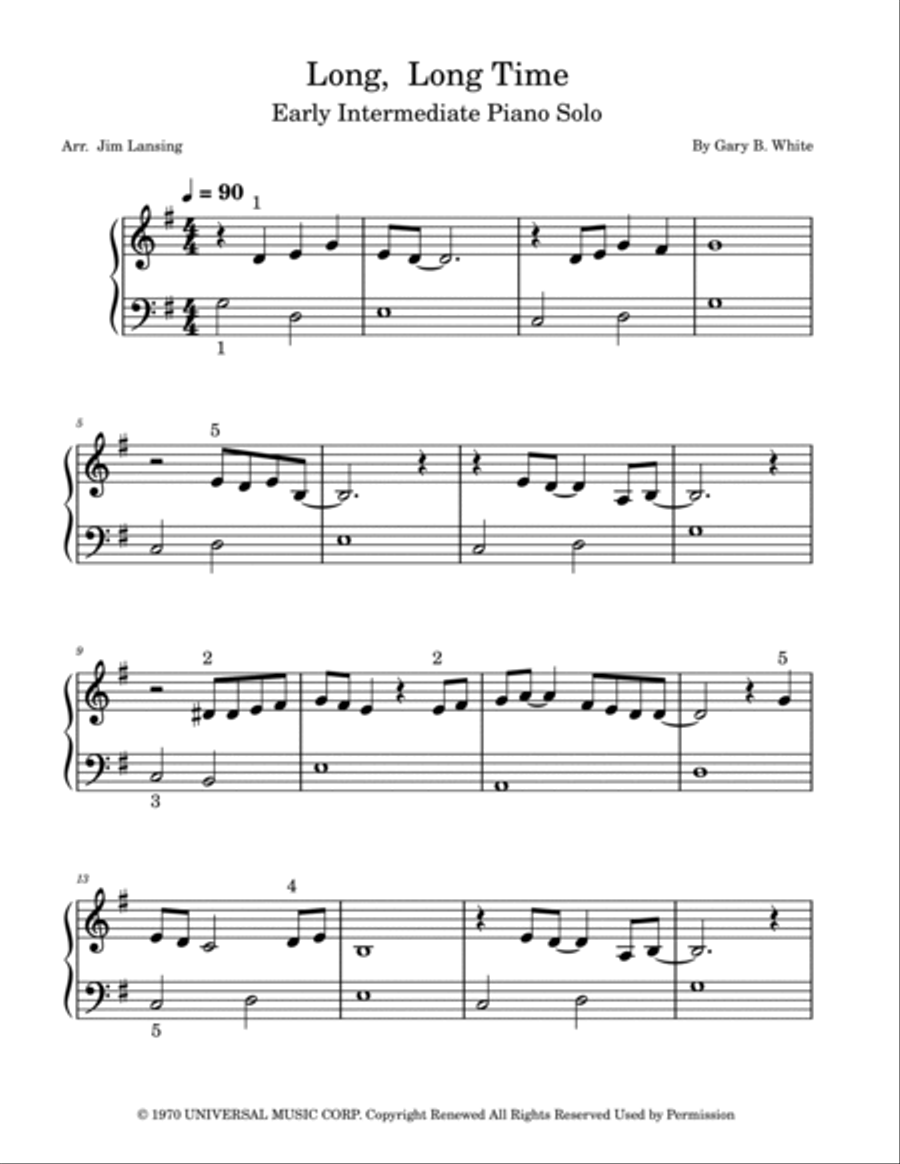 Long Long Time Piano Method scores gallery preview page 2