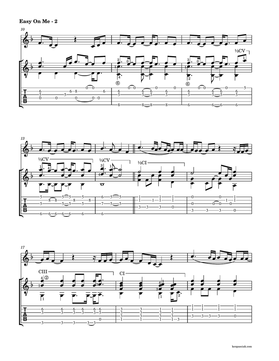 Easy On Me Easy On Me Flute scores gallery preview page 4