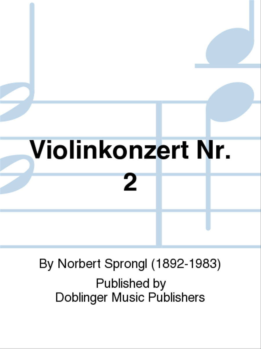 Violinkonzert Nr. 2 Violinkonzert Nr. 2 Violin Solo scores gallery preview page 1