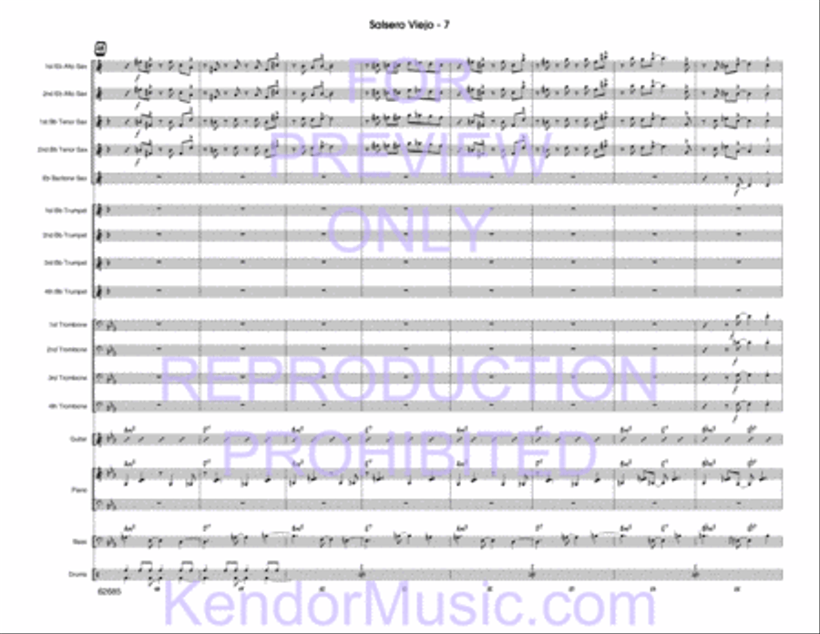 Salsero Viejo Jazz Ensemble scores gallery preview page 8