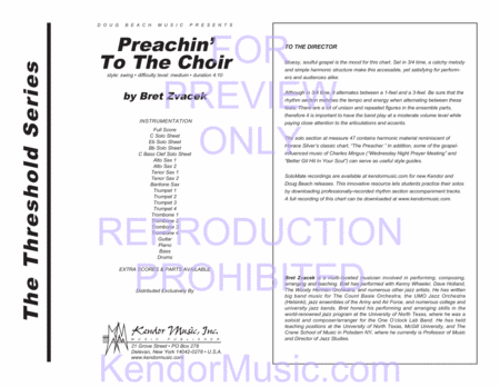 Preachin' To The Choir (Full Score)