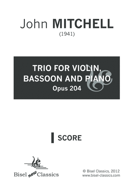 Trio for Violin, Bassoon and Piano, Opus 204