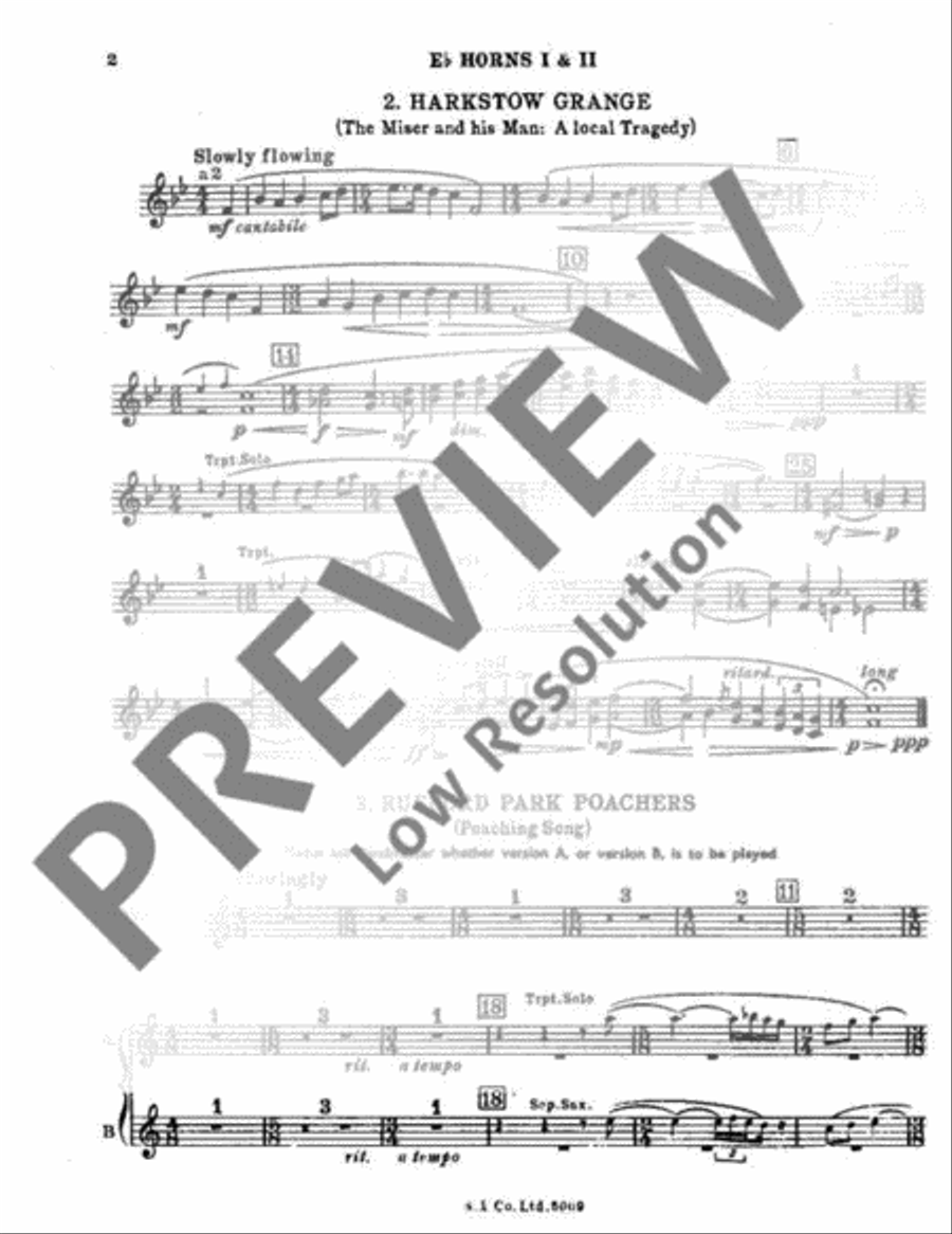 Lincolnshire Posy Horn scores gallery preview page 3