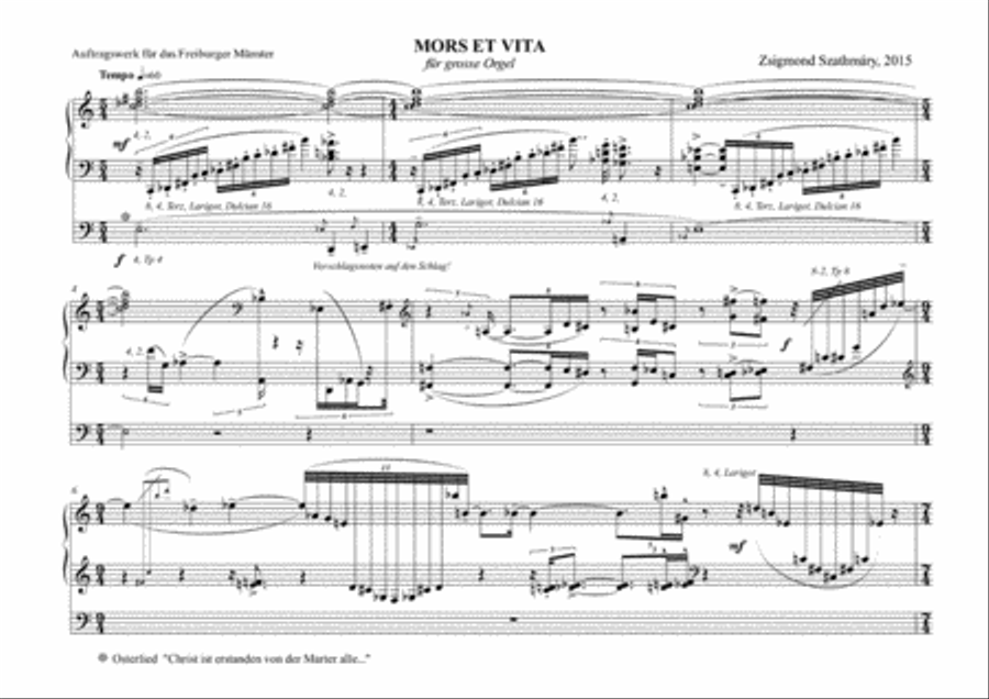 Mors et Vita for great organ (2015) Organ scores gallery preview page 2