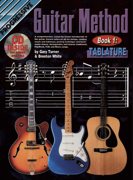 Progressive Guitar Method Book 1: Tab (Book/CD/DVD)