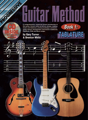 Book cover for Progressive Guitar Method Book 1: Tab (Book/digital download)
