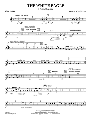 The White Eagle (A Polish Rhapsody) - Bb Trumpet 3