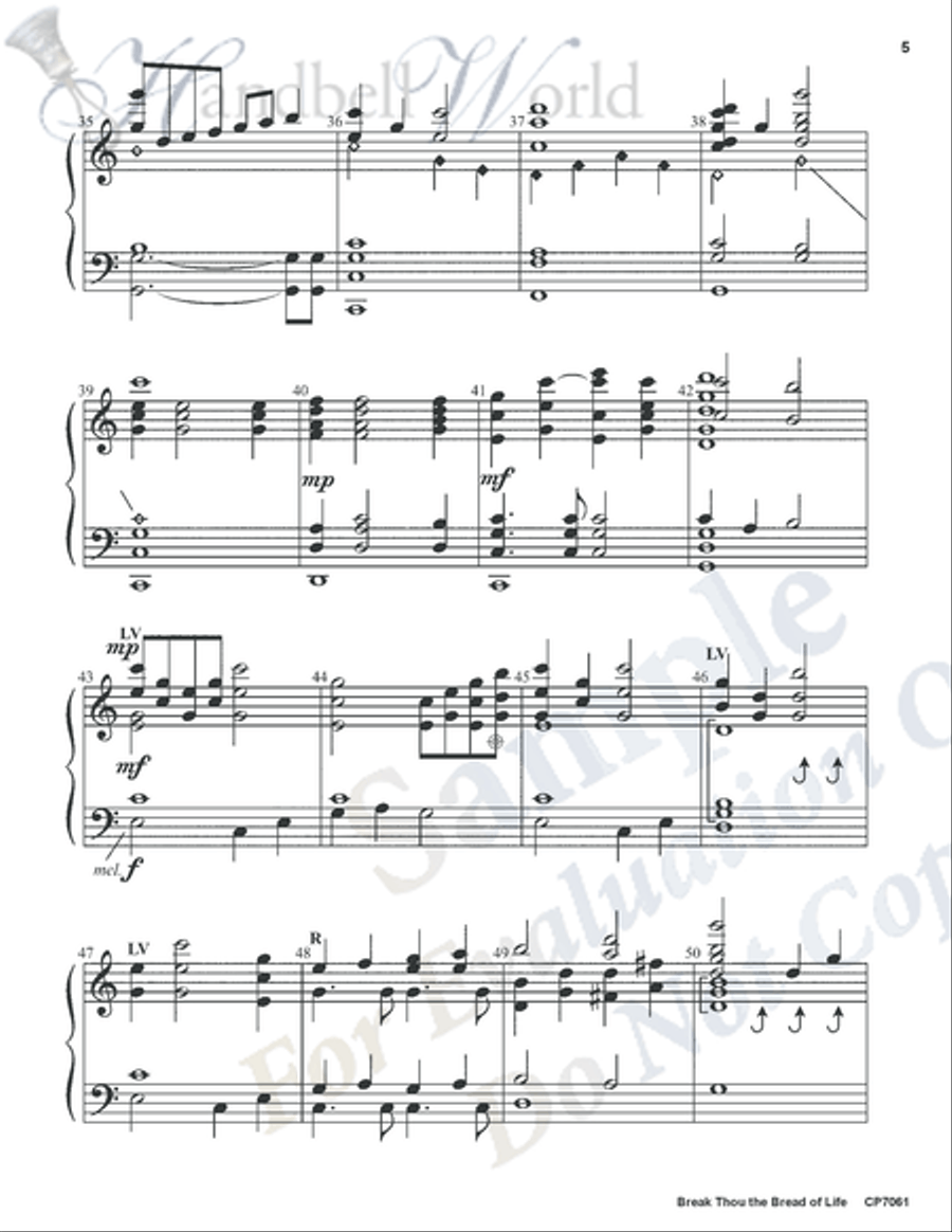 Break Thou the Bread of Life 5-Octaves scores gallery preview page 4