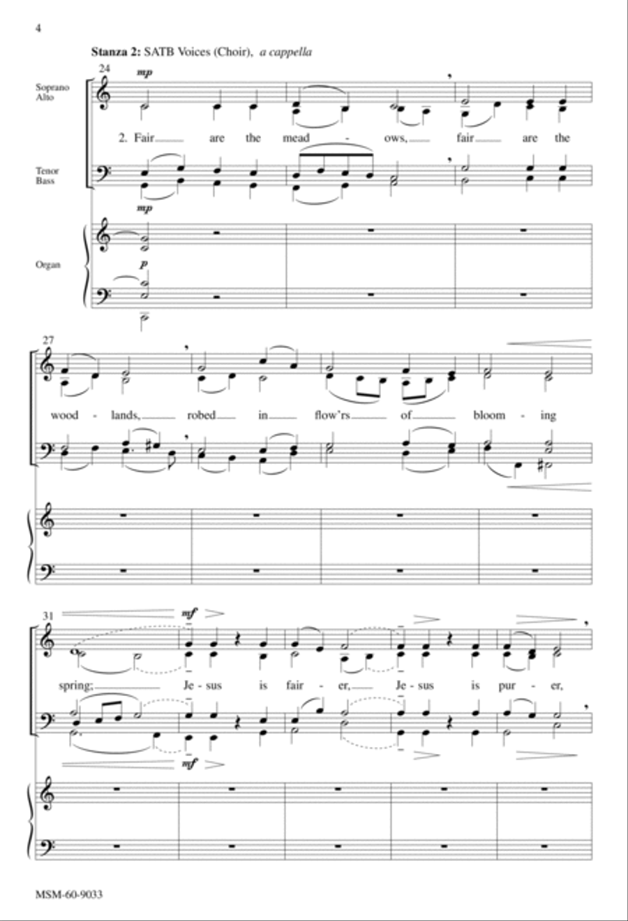 Beautiful Savior Beautiful Savior 4-Part scores gallery preview page 4