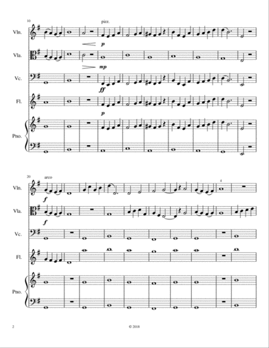 For My Love Small Ensemble scores gallery preview page 2