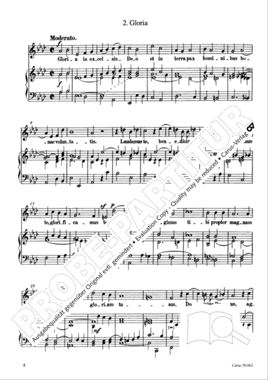 Mass in F Minor (Missa in f) Choir scores gallery preview page 5