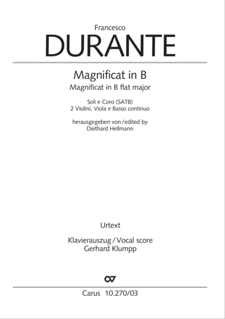 Magnificat in B flat major 4-Part scores gallery preview page 2