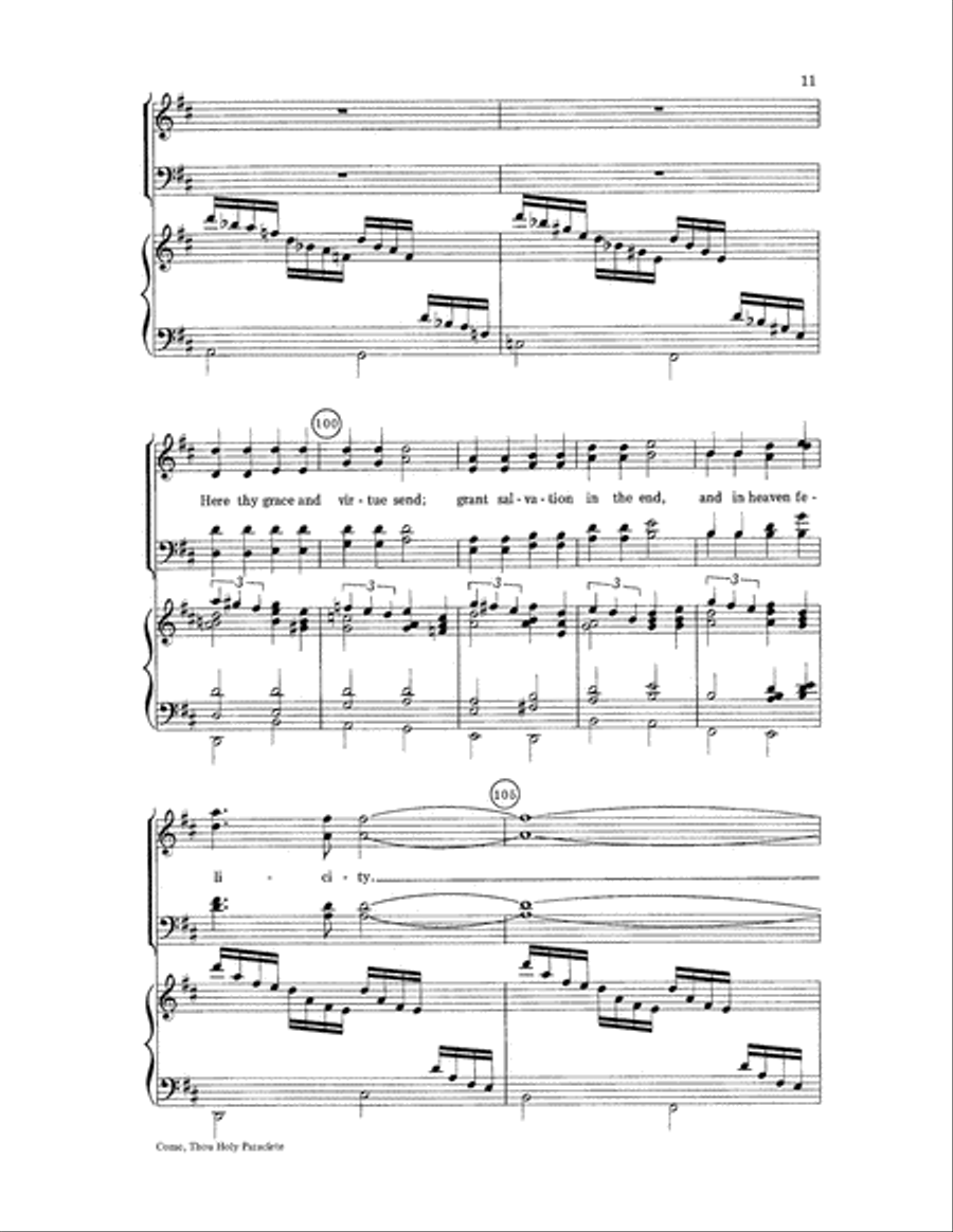 Come, Thou Holy Paraclete 4-Part scores gallery preview page 11